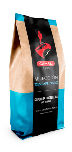 Bolsa café en grano selección Descafeinado Cafés Camali